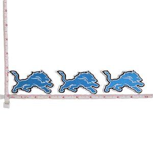 3 Detroit Lions Patches - Iron On/Sew On - 3" Embroidered Logo Football NEW